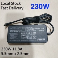 Local stok 230w Charger for TUG ROG 19.5V 11.8A 5.5x2.5 mm 6.0mm Gaming NSW23578 G75VW G55VW A4S G46
