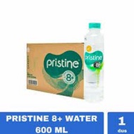 Air Mineral Pristine pH 8+ 600 ML 1 Dus - Isi 24 Pcs