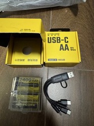 Nitecore USB-C AA 充電池8粒