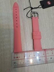 16mm粉色矽膠錶帶