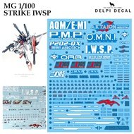[DELPI DECAL] 249 MG 1/100 GAT-X105 STRIKE IWSP GUNDAM  WATER SLIDE DECAL