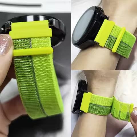 20mm 22mm Nylon Strap For Samsung Galaxy Watch 7/ 7 LTE 6 4 5Pro 45mm Sports Wristband Galaxy Watch 