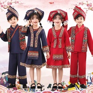 March Three Minority Ethnic Costume Children Guangxizhuang Ethnic Costume 56 Ethnic Costume Boys Gir