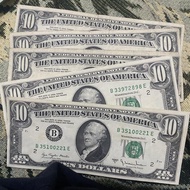 10 Dolar Amerika/10 US Dollar Lawas Tahun 1970-an