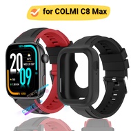 COLMI C8 Max case Screen protector COLMI C8 Max strap Silicone strap COLMI C8 Max Smart Watch strap 