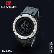 Original Divigo Men's Digital Watch DV-6866 Rubber Strap Waterproof