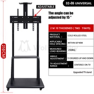 32-85 Inch Tv Stand Portable Tv Trolley Stand LED LCD Monitor Universal Lcd Kaki Bracket with Wheels