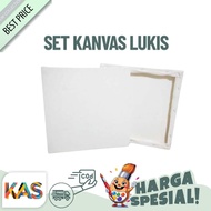Painting Canvas Set + Easel Many Sizes 20X20, 15X15, 10X10, 8X8 Canvas