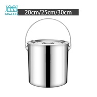 [nvnrbso] Stainless Steel Soup Pot, Large Soup Pot, Induction Pot, Canning Pot, Pasta Pot for The Ho