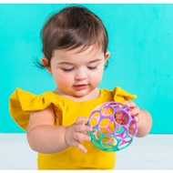 Oball Soft Baby Ball | Easy Grip Sensory Toy | Random Color | 10.2cm | 1pc