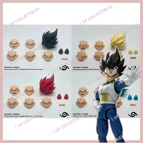 In Stock 69 Studio Dragon Ball Z Vegeta Heads Kit SHF SSJ Super Saiyan Vegeta Accessories Headsculpt