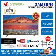Samsung 65" 4K UHD Smart TV UA65TU7000KXXM + Free HDMI + Bracket