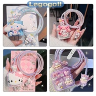 Legogoll Charger Data Cable Case Protector And Winding Kit For 18W 20W Fast Charger Adapter Phone Ch