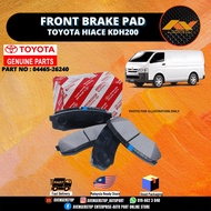 TOYOTA HIACE KDH200 FRONT DEPAN BRAKE PAD ORIGINAL TOYOTA 04465-26240