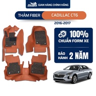 Fiber Leather Car Floor Mats for Cadillac CT6 2016-2017 5 seats ZKAPET