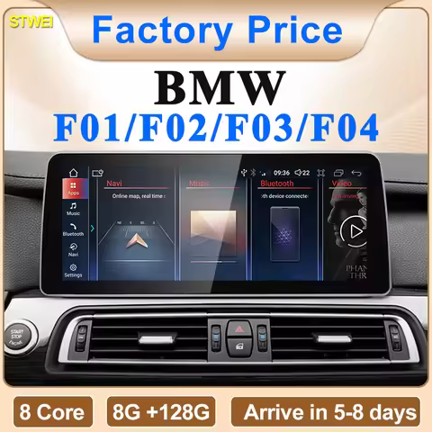 2024 New ID6 ID7 ID8 UI 12.3inc Android System Wireless Carplay AUTO For BMW 7Series F01 F02 CIC NBT