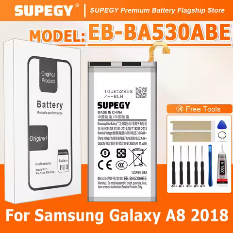 2026 Years Brand New EB-BA530ABE 3000mAh Battery For Samsung Galaxy A8 2018 A530 SM-A530 A530F A530K