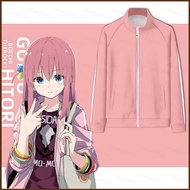 Bocchi The Rock Zipped Jacket with Stand-Up Collar - Matching Sweat Pants Set