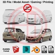 Sketchup | 3DsMax | Blender 3D - Proton Exora 3D Model Asset