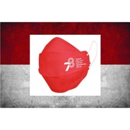 MERAH PUTIH Ri Dirgahayu Mask - RI 78th Anniversary Mask - KF94 EVO Mask Red and White Mask