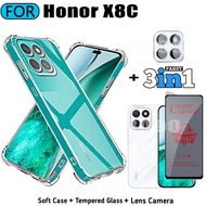 Honor X8C Transparent Shockproof Phone Case For Honor X8B X7C X7B X6B Honor 200 Smart Anti Spy Priva