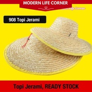 Topi Jerami Petani/Nelayan # Handmade Straw Sun Shade #Straw Hat# Farmer Hat