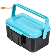 Fishing Live Bait Box Fishing Plastic Bait Box Bait Storage Box Worm Bait Holder Portable Fishing Li