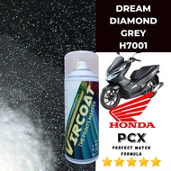 HONDA PCX/EX5 DREAM DIAMOND GREY H7001 Groundcoat Cat Motor Cat 2k Aikka DIY Aerosol Cat Spray Motor Cover| Motor Paint
