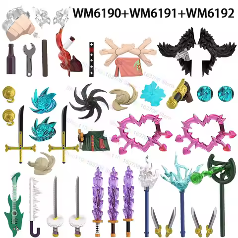 Anime Cartoon Building Blocks Action Figures Educational Toys Christmas Gift For Children WM6190 WM6