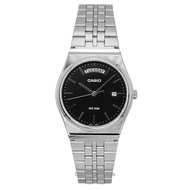 Casio Standard Analog Stainless Steel Black Dial Quartz MTP-B146D-1AV Mens Watch