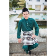Baju melayu Iskandar By Budiman Emerald Green Hijau BA
