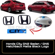 Honda City GN2 Sedan GN5 HB  Front Rear Emblem City Worlding Logo Matte Black Logo City logo City Ac