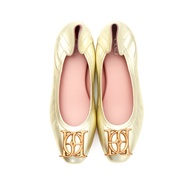 O&B รองเท้าหนังแกะ รุ่น AUDREY CREST IN LIGHT GOLD-11087CS32027F_H2GDMT
