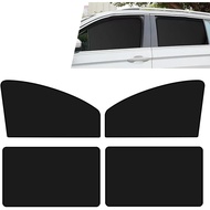 Teduhan Matahari Tingkap Sisi Kereta Opuwei, 2PCS Pelindung Tingkap Sisi Depan + 2PCS Langsir Tingka