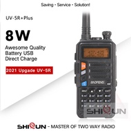 วิทยุสื่อสาร10W Walkie Talkie ระยะไกล Baofeng UV-5R + Plus สำหรับการล่าสัตว์10กม. อัปเกรดวิทยุ UV-10