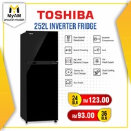 [Peti Sejuk] Ansuran Mudah Toshiba 252 Litre Top Freezer Inverter Fridge