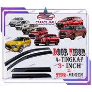 Xpander 4 Tingkap Air Press Window Kereta Door Visor XFORCE Besar Mugen Door Visor Kereta Mitsubishi