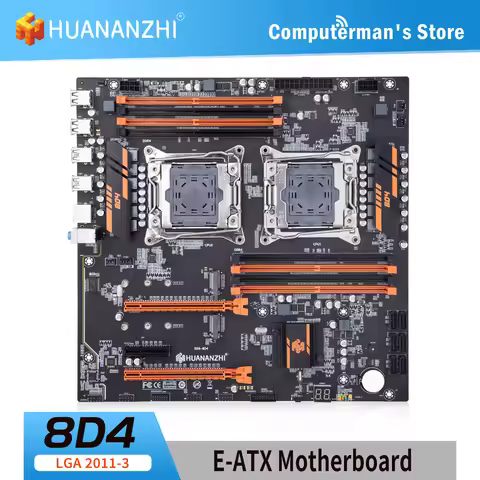 HUANANZHI X99 8D4 LGA 2011-3 XEON Motherboard Dual CPU support E5 2640 2667 2666 2670 2680 2696 V3 V