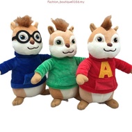 20cm 20th Century Movie Alvin and the Chipmunks Alvin Theodore Simon Plush Toys Doll Soft Stuffed Pi