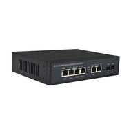 【Factory-direct】 48V Gigabit Ethernet Switch 10/100/1000M 4 PoE+2Port Uplink+2 SFP Ethernet PoE Swit