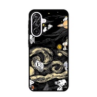 Hybrid Case Casing Samsung Galaxy A56 A36 A26 A16 A55 A35 A25 A15 A54 A34 A24 4G 5G Snoopy MC0151
