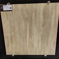 GRANIT 60X60 MOTIF KAYU GLOSSY VANDANA BEIGE LOCAL - ARNA -