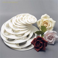 ADD 6x Fondant Cake Sugar Craft Decor Cookie Rose Flower Mold Gum Paste Cutter Tool AB