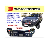 (BULLTEC FB096) FORD RANGER T6 T7 T8 XL XLT XLT PLUS WILDTRAK METAL FRONT BUMPER BULL BAR