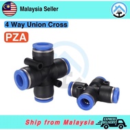 Union Cross Fitting 4 way connect tube to tube, Air Pneumatic Fitting 4mm 6mm 8mm 10mm 12mm Quick Co