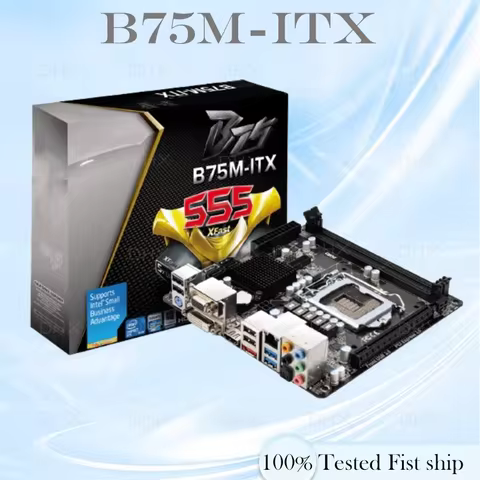 For Asrock B75M-ITX Motherboard 16GB HDMI LGA 1155 DDR3 Mini-ITX B75 Mainboard 100% Tested Fully Wor