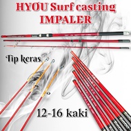 surf joran pantai HYOU IMPALER.Rod pantai 12 kaki,joran pantai 16 , kaki.Surf casting