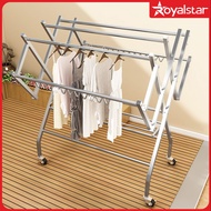 Royalstar Jemuran Pakaian Jemuran Baju Stainless Steel Kapasitas Besar Jemuran Lipat Outdoor Jemuran