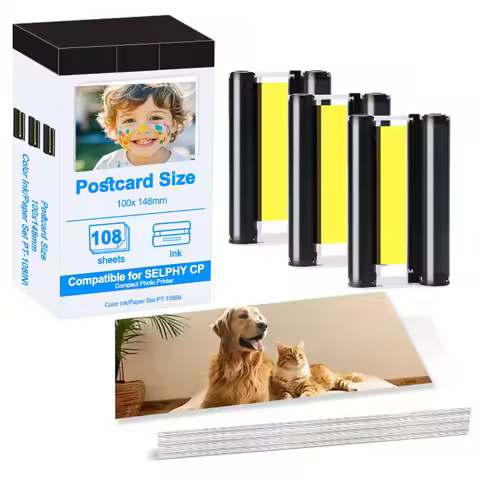 Selphy Photo Paper KP-108 Case KP108 For Canon Selphy Compatible CP1500 CP1300 CP1200 CP910 CP900 Ph