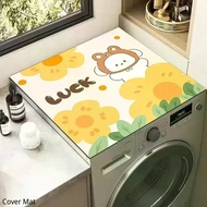Cartoon Washing Machine Cover Mat Diatom Mud Absorbent Sunscreen Pad Small Fresh Bedside Table Dustp